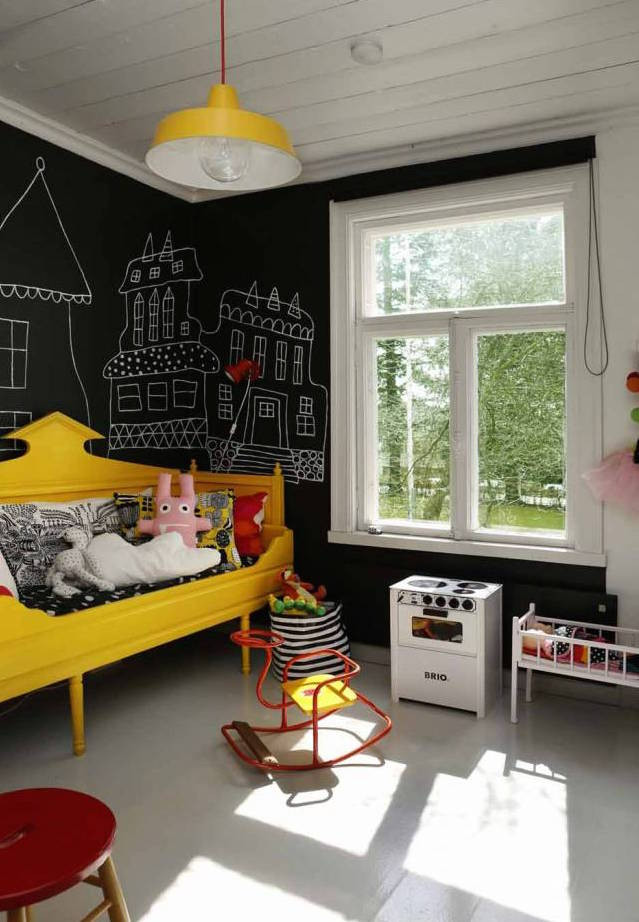 Chalkboard Kids Room
 blackboard walls and chalkboards for kids