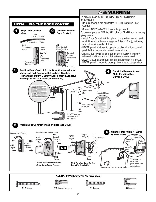 Chamberlain Garage Door Manuals
 Chamberlain Garage Door Openers Manuals Whisper Drive