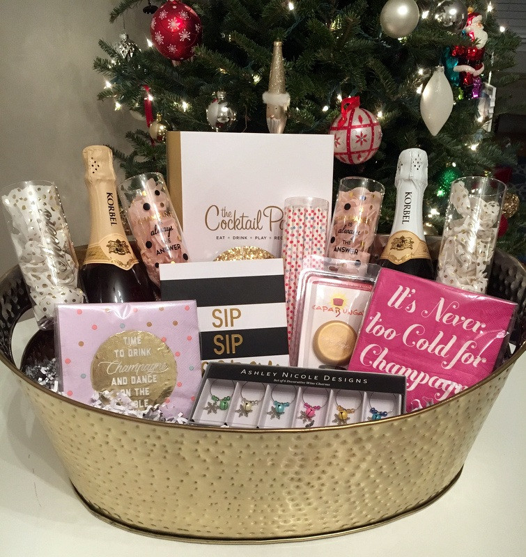 Champagne Gift Basket Ideas
 Thoughts for Thursday DIY Champagne Gift Basket and More