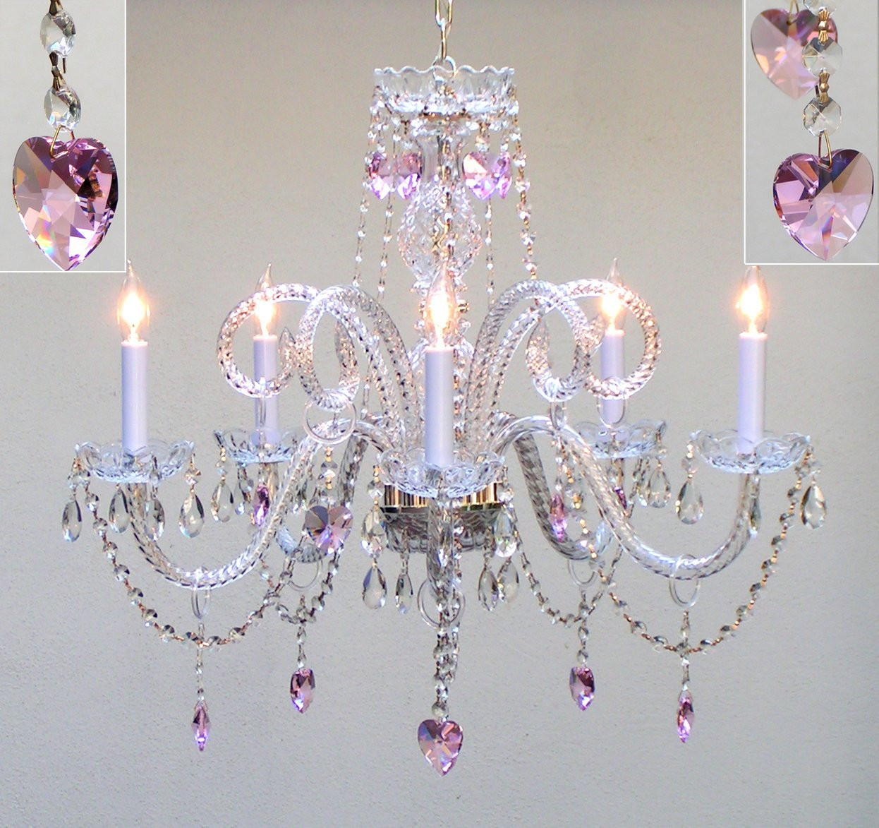 Chandelier For Girl Bedroom
 Pretty Pink Chandelier For Girls Room – HomesFeed