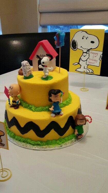 Charlie Brown Birthday Cake
 Charlie brown Peanuts birthday cake …