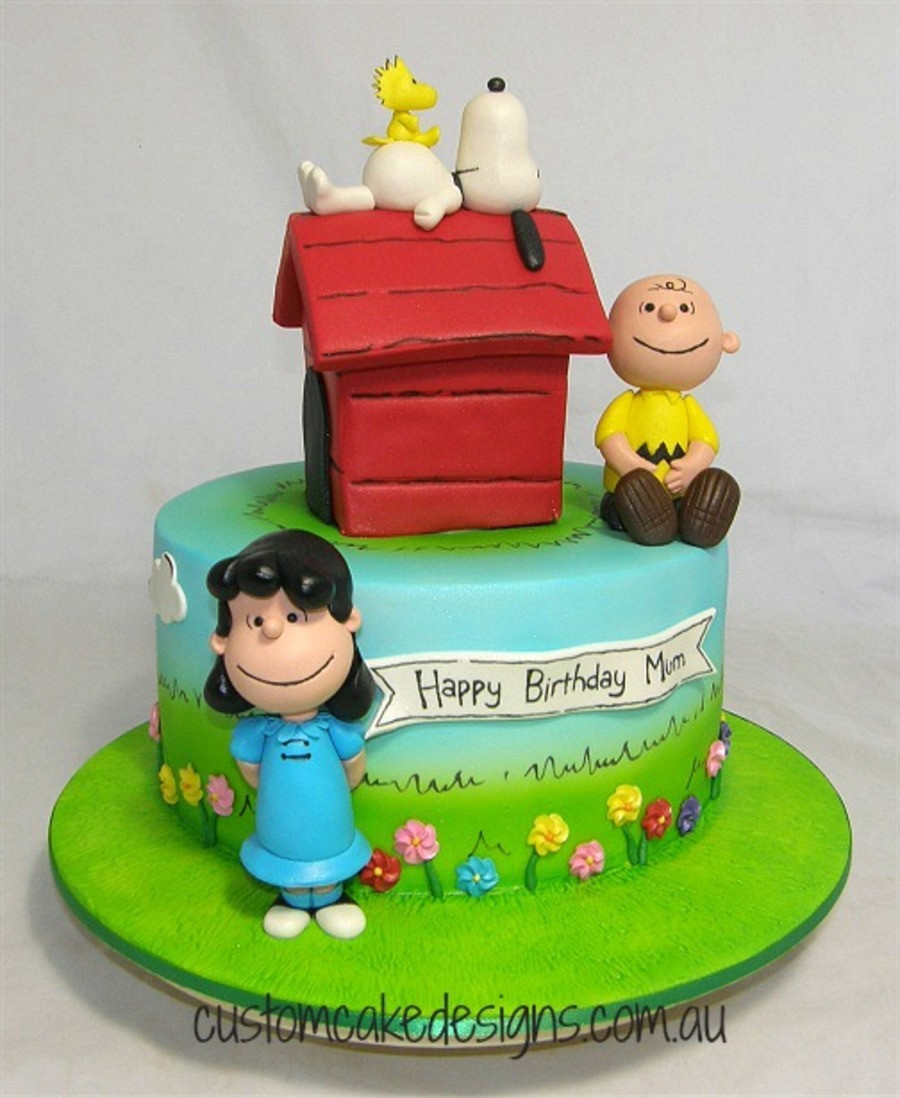 Charlie Brown Birthday Cake
 Peanuts Snoopy And Friends Cake CakeCentral