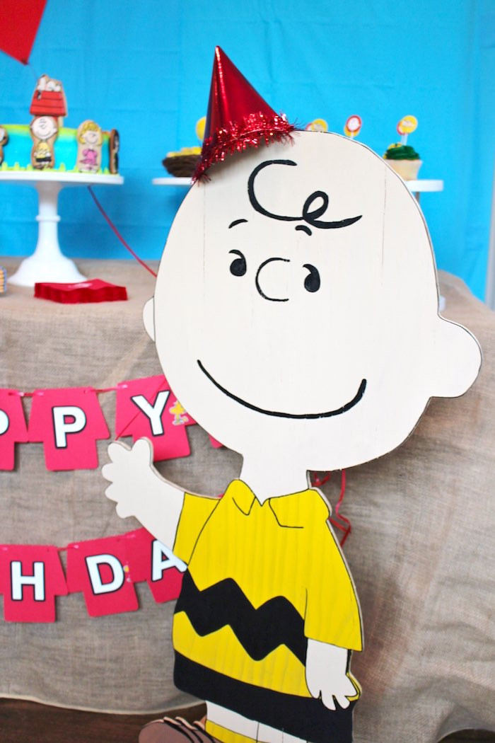 Charlie Brown Birthday Party
 Kara s Party Ideas Peanuts Charlie Brown Birthday Party