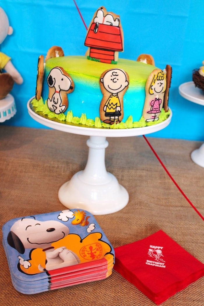 Charlie Brown Birthday Party
 Kara s Party Ideas Peanuts Charlie Brown Birthday Party