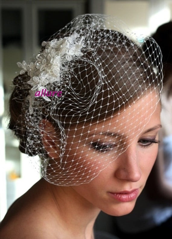 Cheap Birdcage Wedding Veils
 Items similar to wedding veil BIRDCAGE VEIL bridal veil