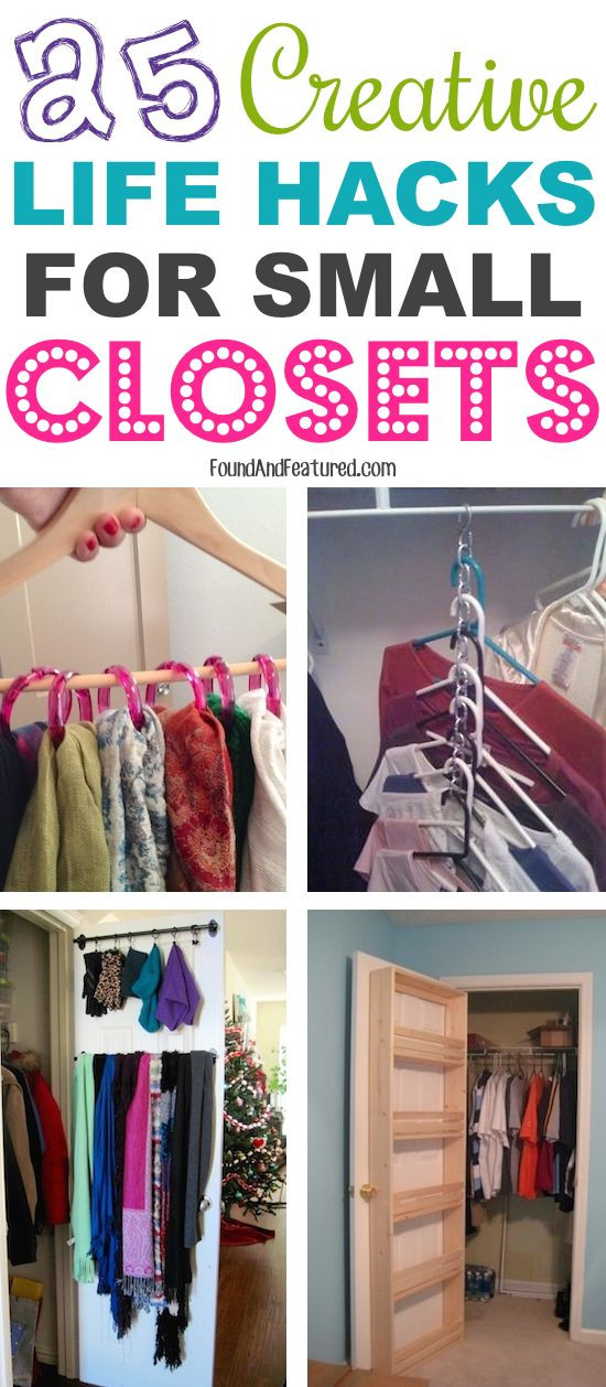 Cheap DIY Closet Organization
 25 Creative Life Hacks For Small Closets