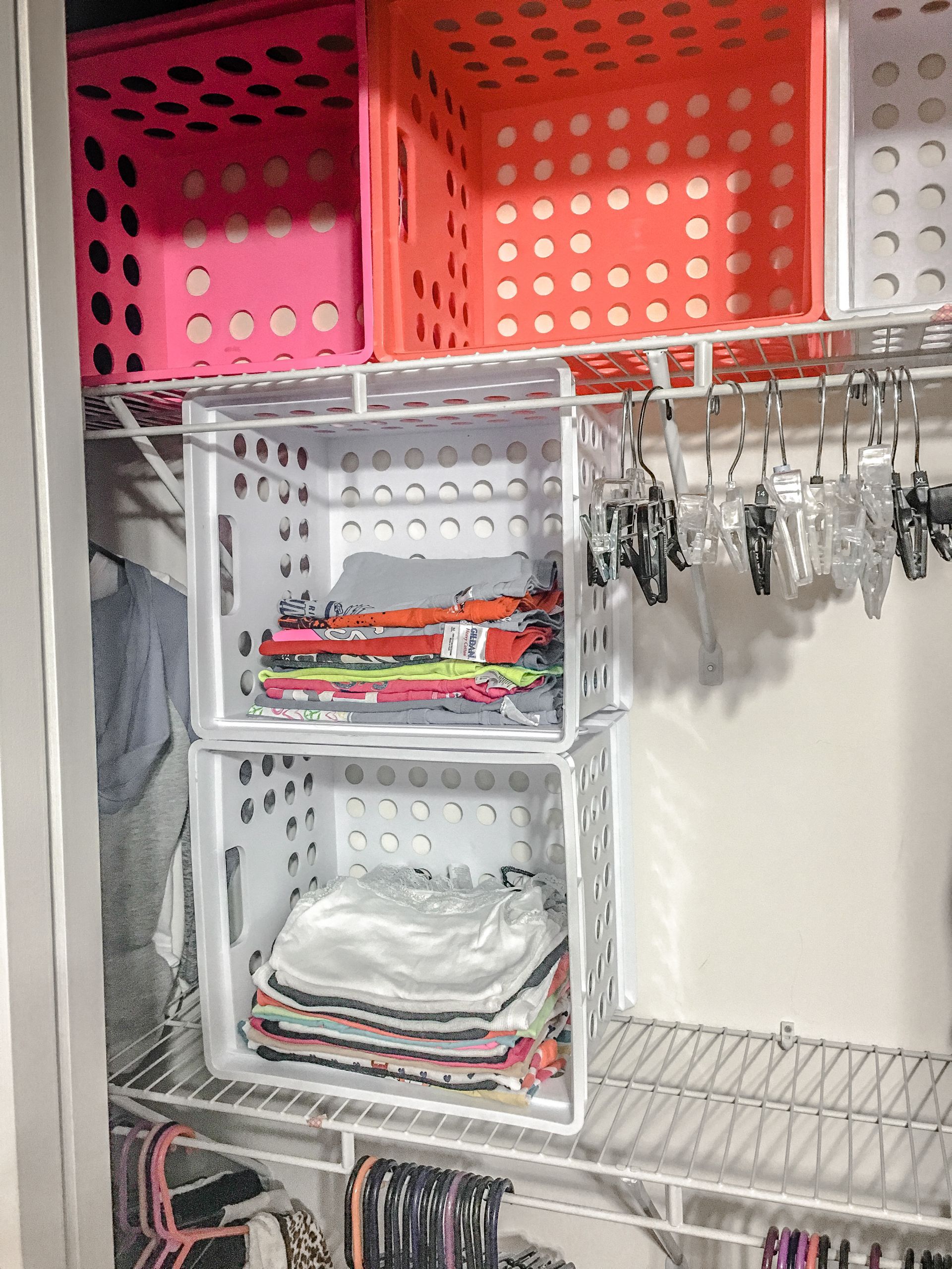 Cheap DIY Closet Organization
 trashouttuesday DIY kids closet organization – quick