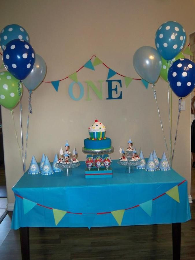 Cheap First Birthday Party Ideas
 Hostess with the Mostess Boys Cupcake First Birthday