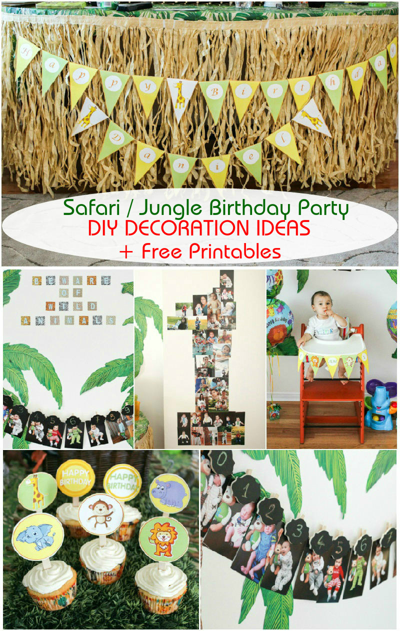 Cheap First Birthday Party Ideas
 Safari Jungle Themed First Birthday Party Part II