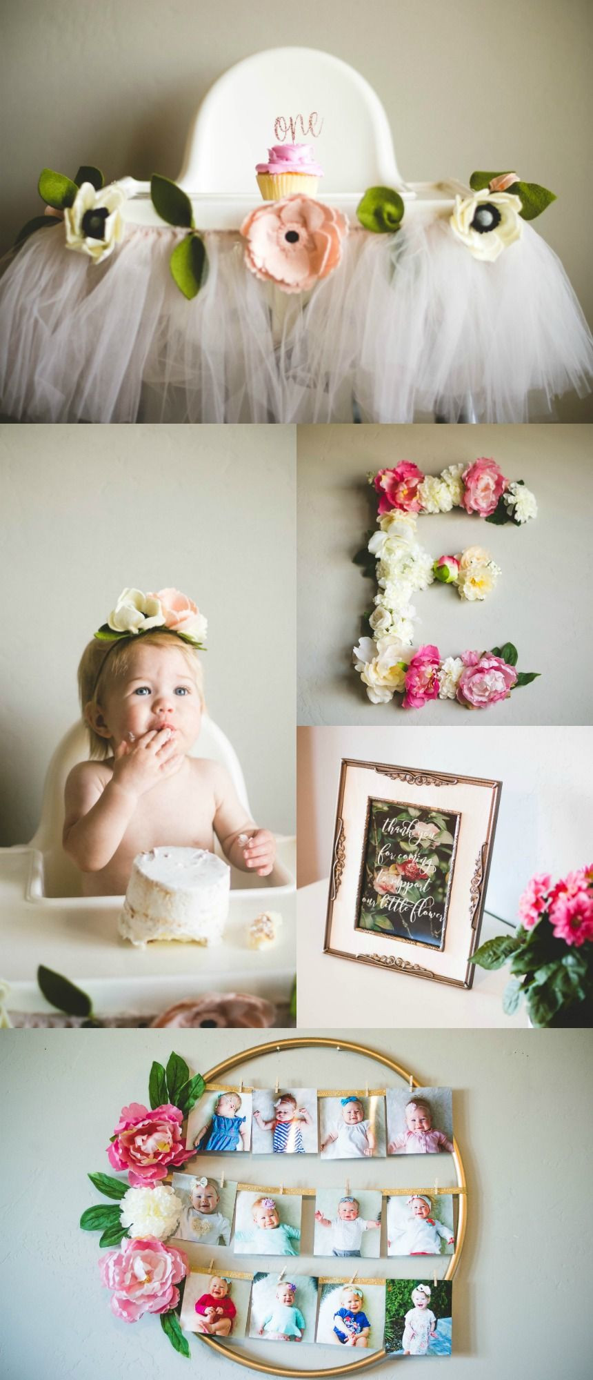 Cheap First Birthday Party Ideas
 Ella s Floral First Birthday Party