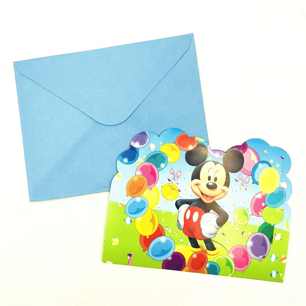 Cheap First Birthday Party Ideas
 6pcs Classic Mickey Mouse Birthday Party Invitations Ideas