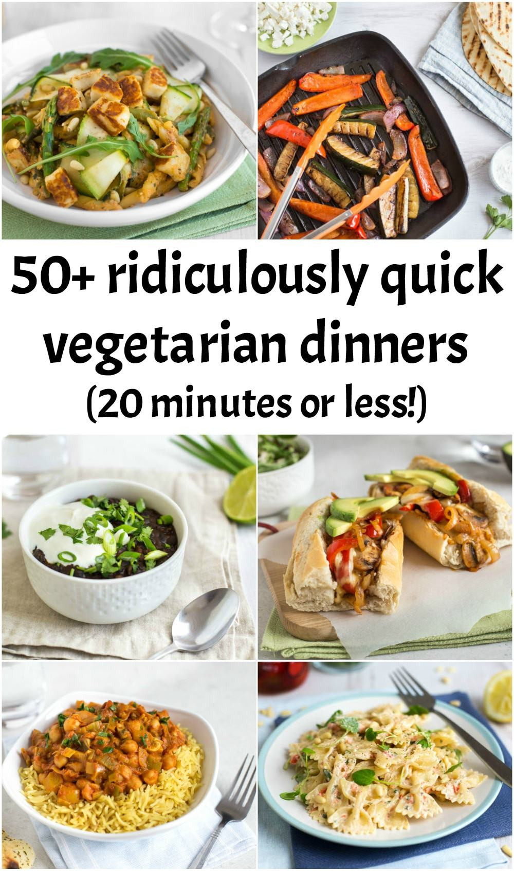 Cheap Vegetarian Dinners
 50 ridiculously quick ve arian dinners 20 minutes or