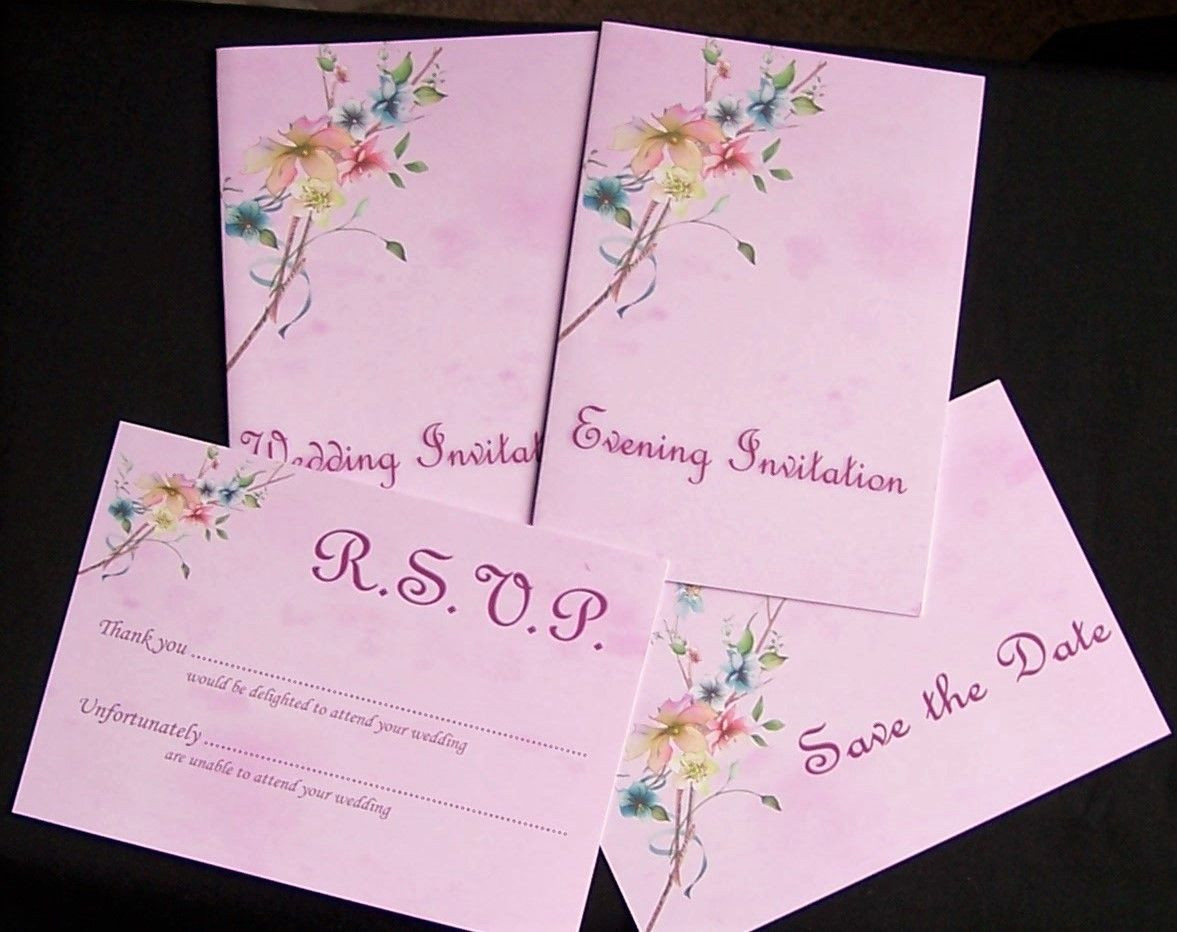 Cheap Wedding Invitation Sets
 Cheap DIY non personalised wedding invitation sets printed