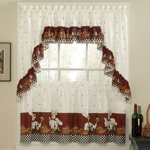 Chef Kitchen Curtains
 Fat Chef Italian Bistro Kitchen Decor Ideas