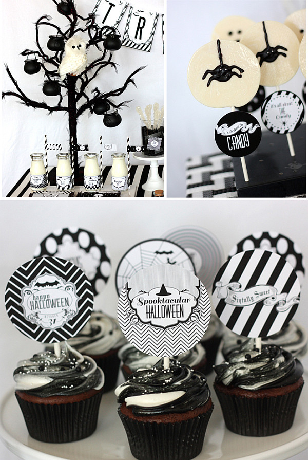 Chic Halloween Party Ideas
 Chic Halloween Party Ideas in Contemporary Black and White