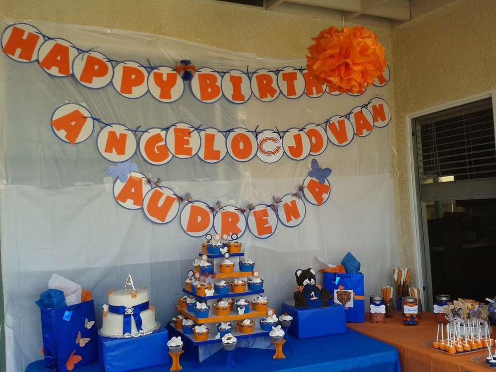 Chicago Birthday Party Ideas
 Chicago Bears Butterflies Birthday Party Ideas