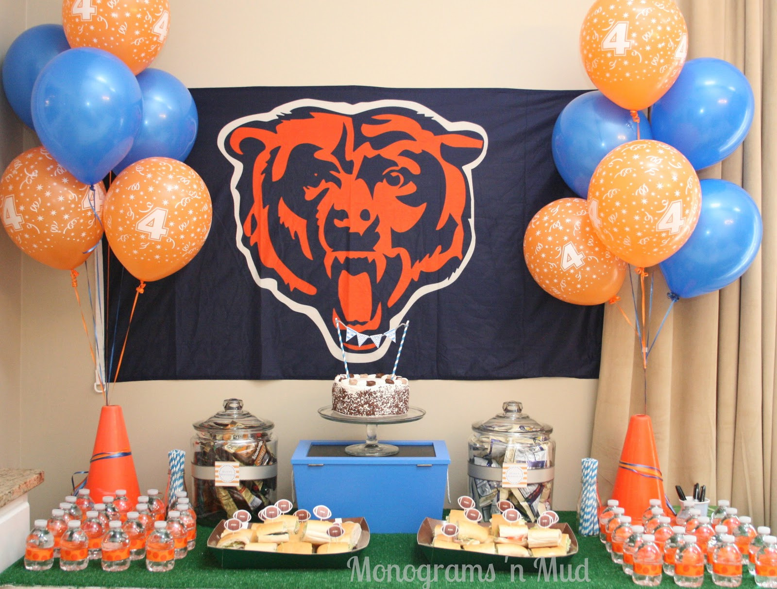 Chicago Birthday Party Ideas
 Monograms n Mud Touchdown Peanut s 4th Birthday Party