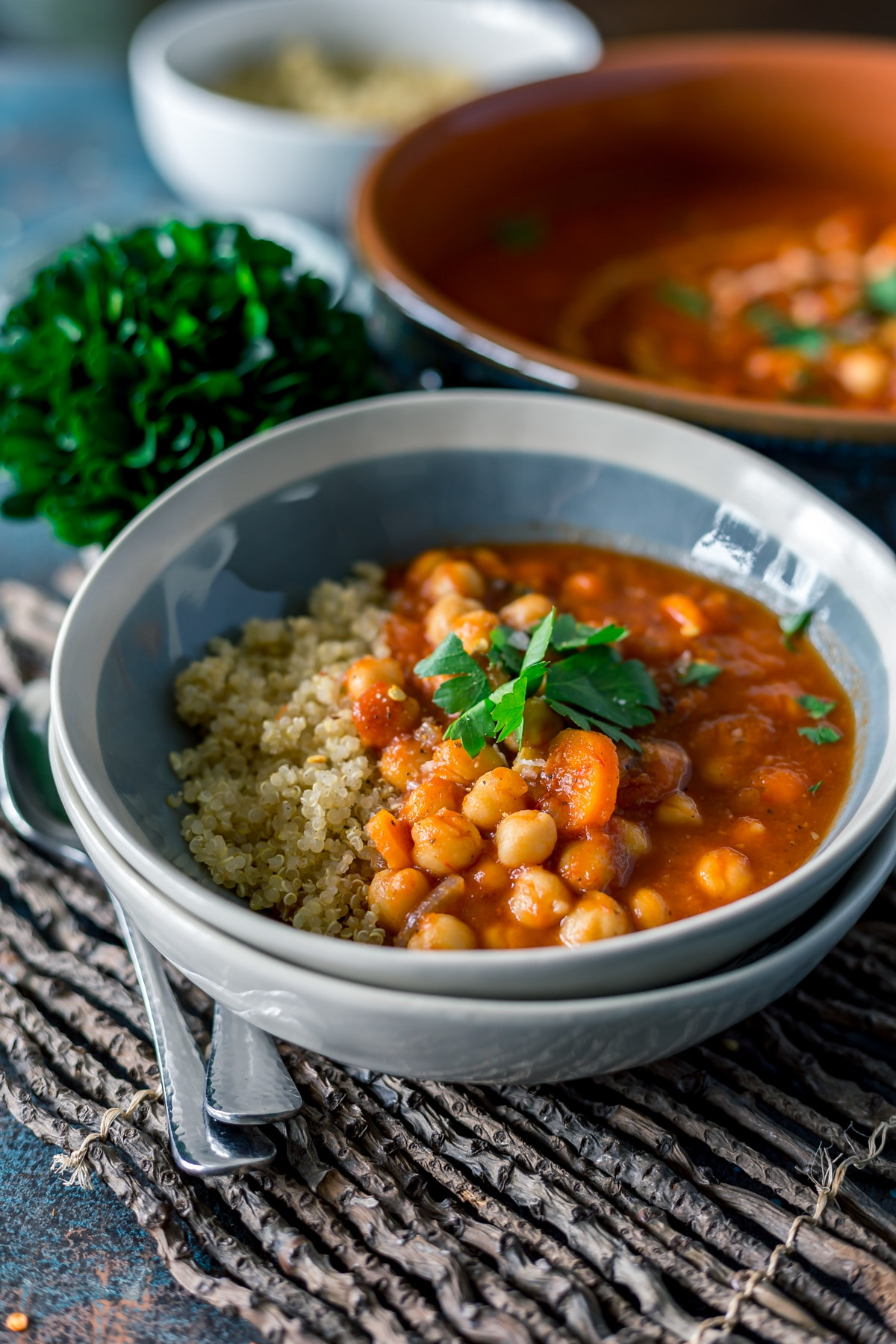 Chick Pea Stew
 Authentic Moroccan Chickpea Stew