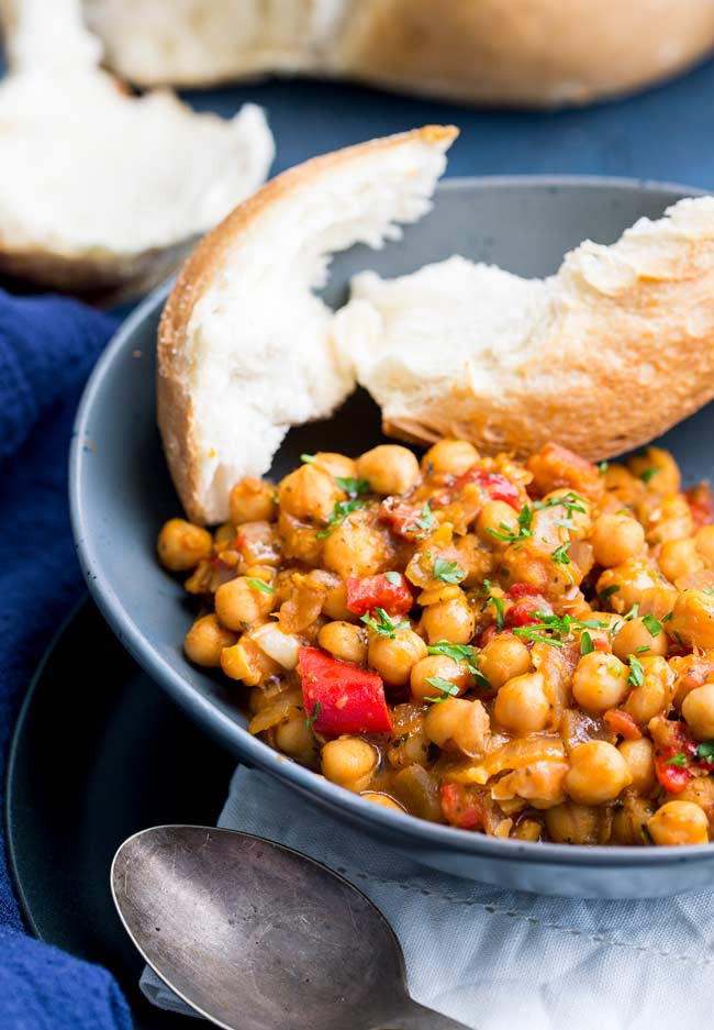 Chick Pea Stew
 Italian Inspired Tomato and Chickpea Stew