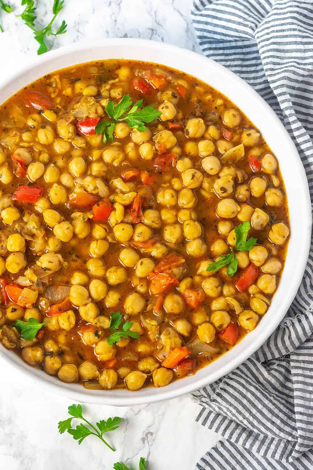 Chick Pea Stew
 Chickpea Stew Vegan Gluten free Healthier Steps