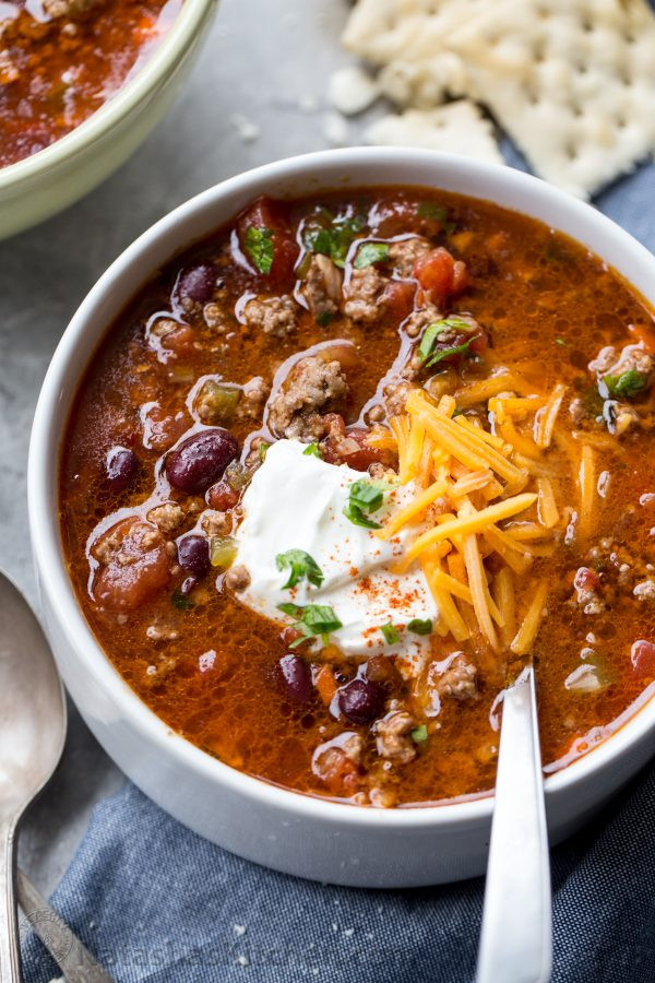 Chicken And Beef Chili
 Beef Chili Recipe NatashasKitchen