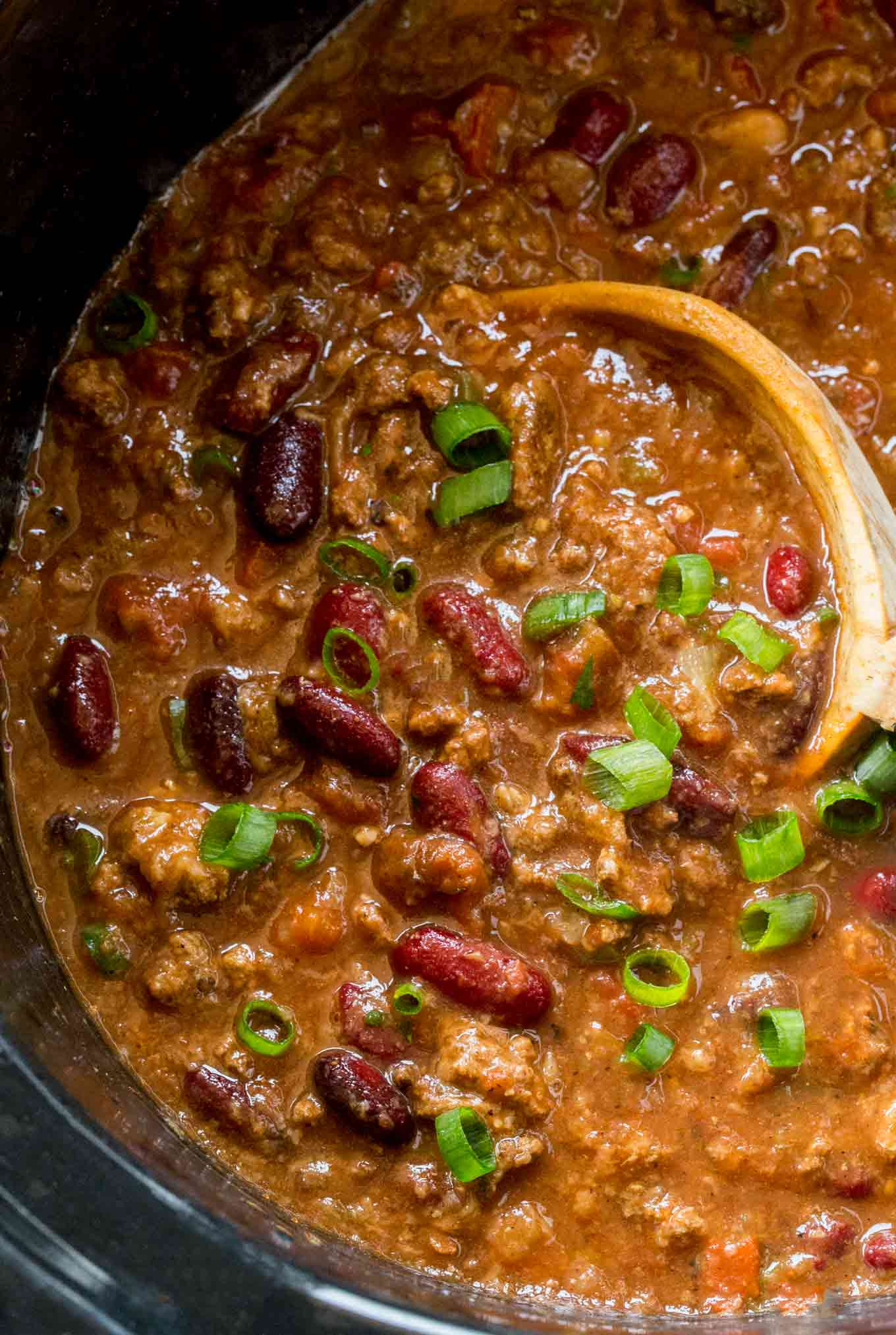 Chicken And Beef Chili
 Slow Cooker Beef Chili Dinner then Dessert