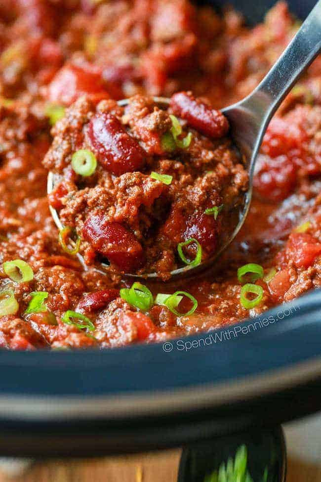 Chicken And Beef Chili
 Easy Crock Pot Chili Recipe Spend With Pennies