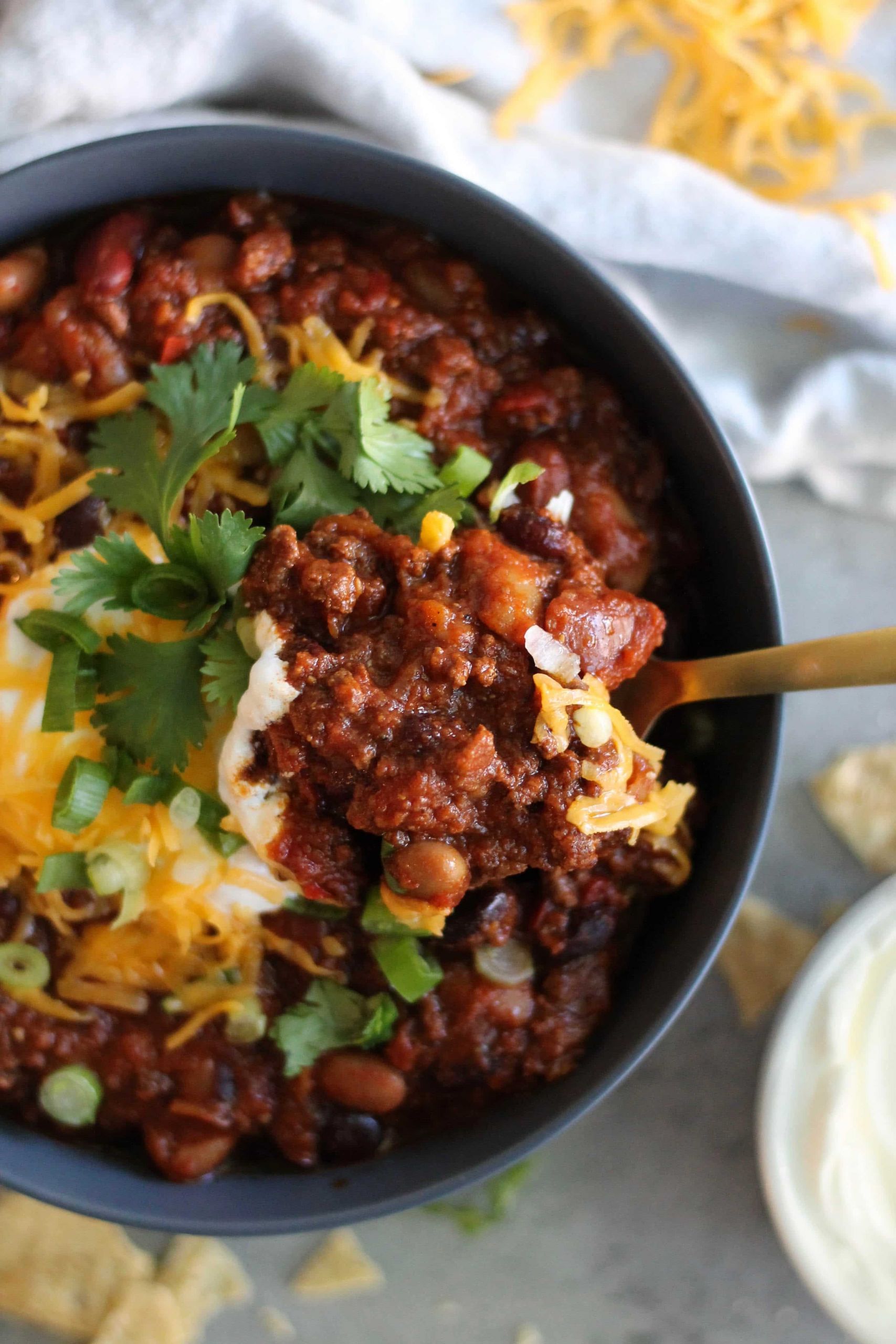 Chicken And Beef Chili
 Slow Cooker Beef and Three Bean Chili