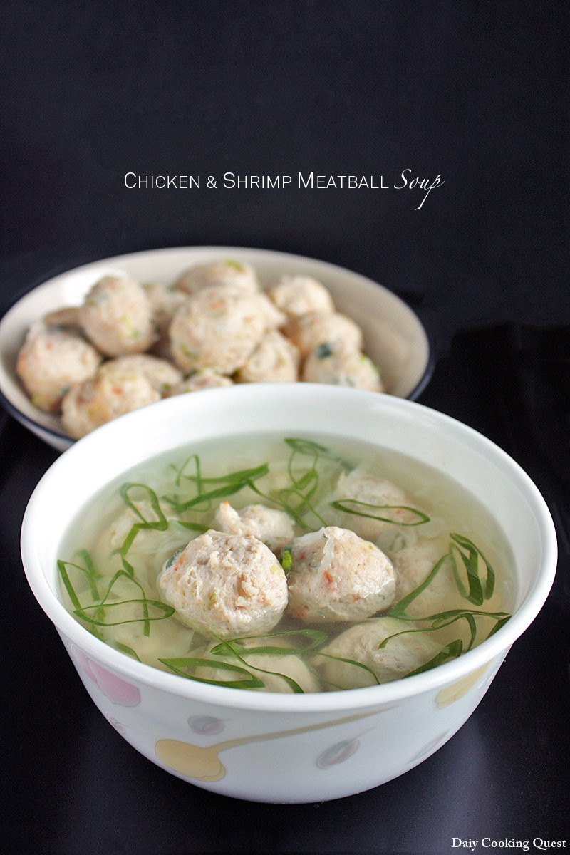 Chicken And Shrimp Soup
 Chicken and Shrimp Meatball Soup Recipe