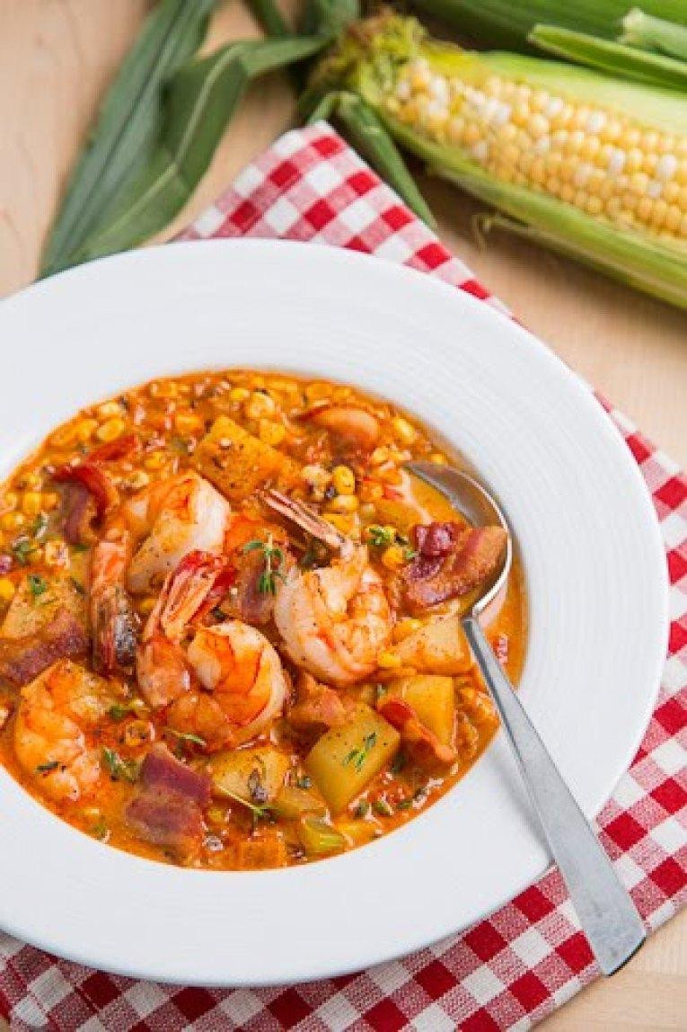 Chicken And Shrimp Soup
 Shrimp and Roasted Corn Chowder Recipe