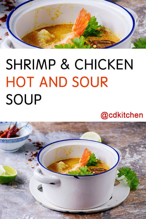 Chicken And Shrimp Soup
 Shrimp and Chicken Hot and Sour Soup Recipe from CDKitchen