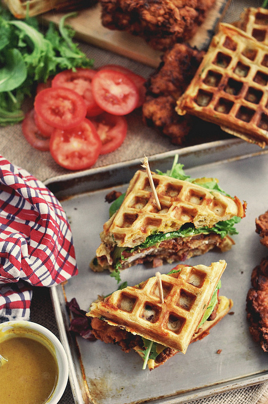 Chicken And Waffles Sandwich
 Fried Chicken and Waffle Sandwiches The Candid Appetite