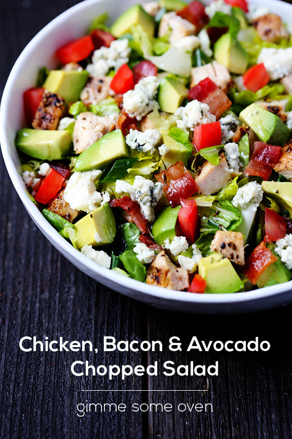 Chicken Bacon Avocado Salad
 Chicken Bacon & Avocado Chopped Salad