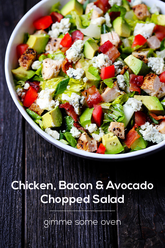 Chicken Bacon Avocado Salad
 Chicken Bacon & Avocado Chopped Salad