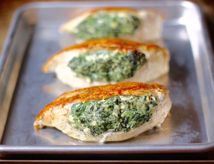 Chicken Breasts Stuffed With Spinach And Cheese
 Spinach Stuffed Chicken Breasts Basil And Bubbly