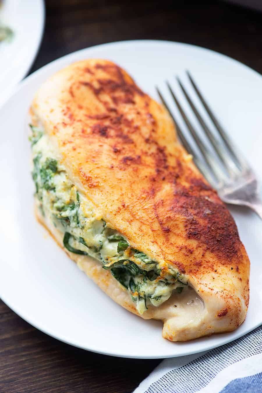 Chicken Breasts Stuffed With Spinach And Cheese
 Spinach Stuffed Chicken Breasts a healthy low carb