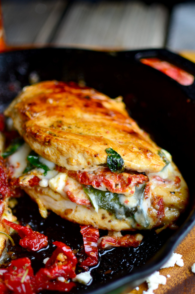 Chicken Breasts Stuffed With Spinach And Cheese
 Yammie s Noshery Sundried Tomato Spinach and Cheese