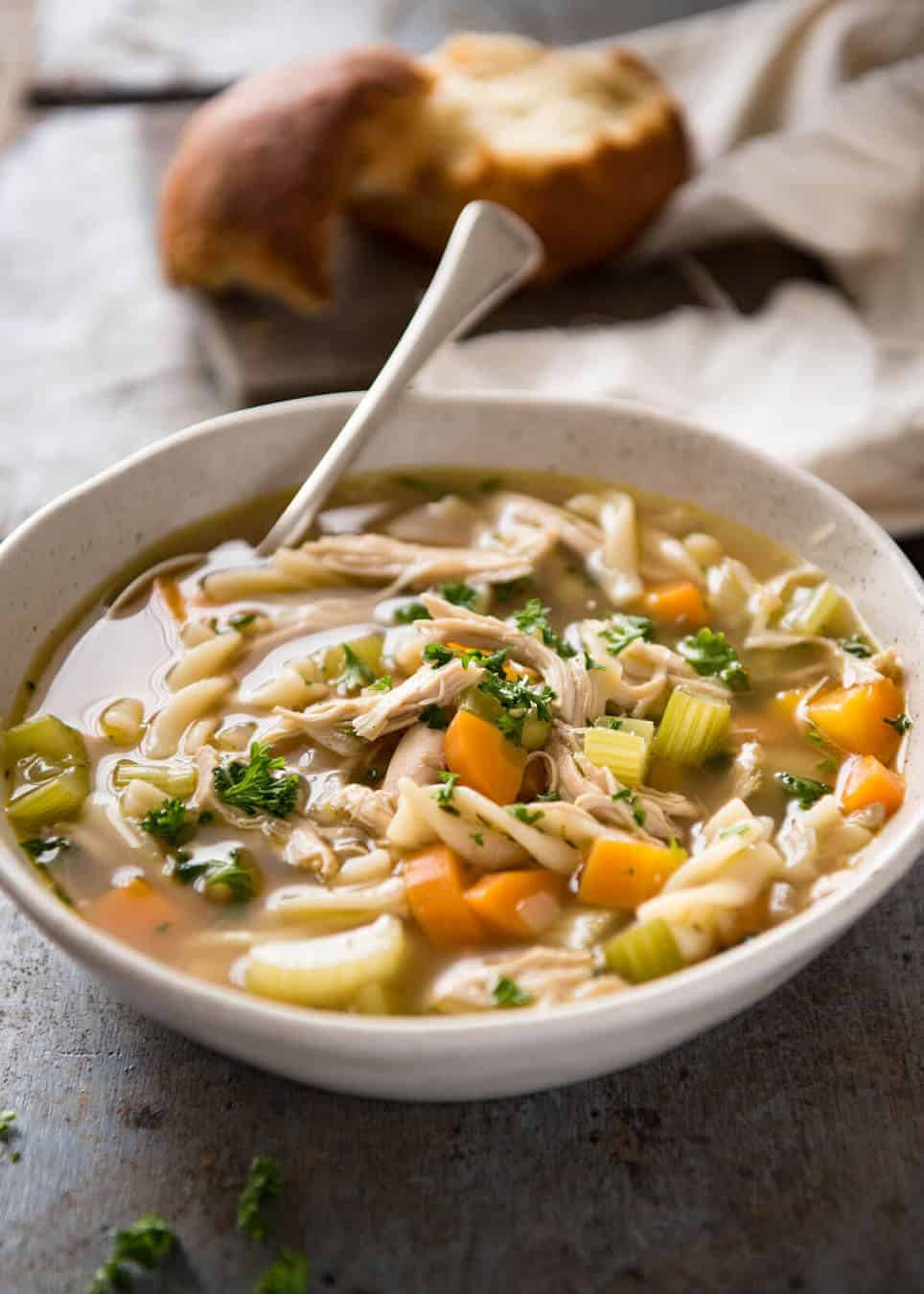 Chicken Broth Soup Recipes
 Homemade Chicken Noodle Soup From Scratch