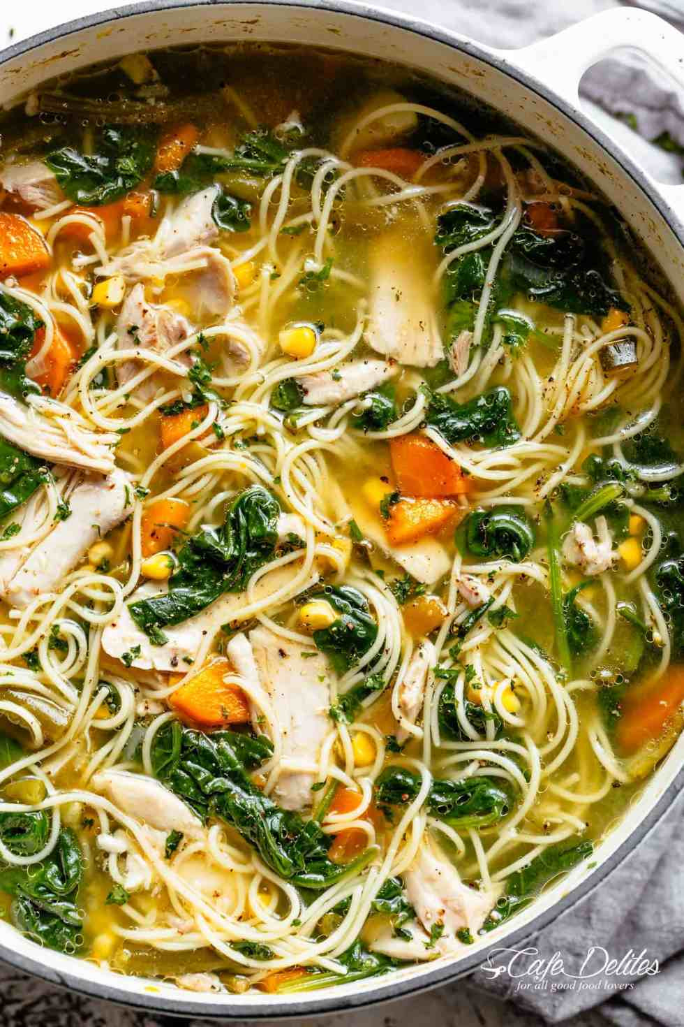 Chicken Broth Soup Recipes
 Chicken Noodle Soup Cafe Delites