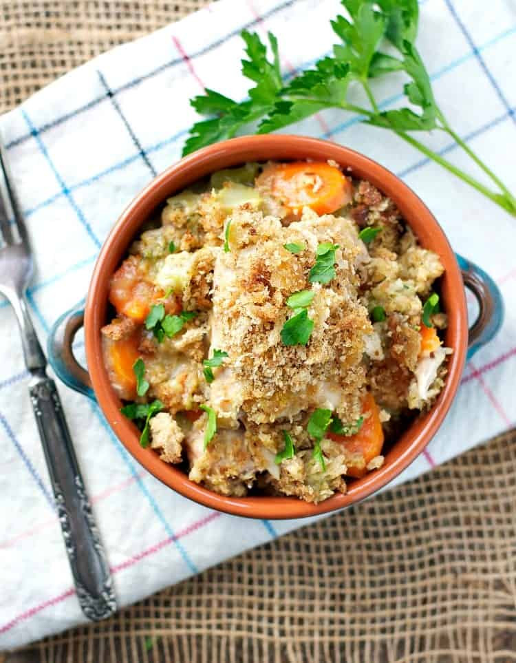 Chicken Casserole Slow Cooker
 Slow Cooker Chicken and Stuffing Casserole The Seasoned Mom