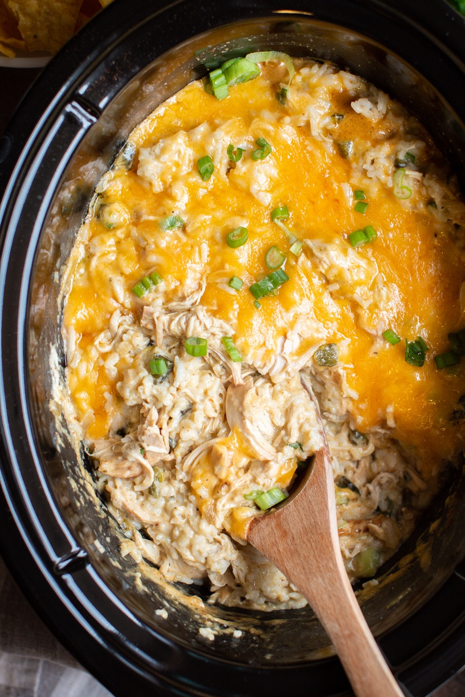 Chicken Casserole Slow Cooker
 Slow Cooker Green Chile Chicken and Rice Casserole The
