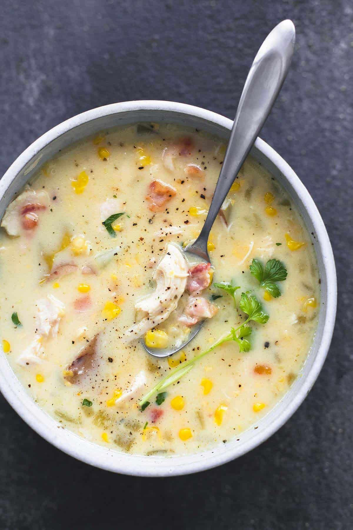 Chicken Chowder Soup
 Slow Cooker Chicken Corn Chowder