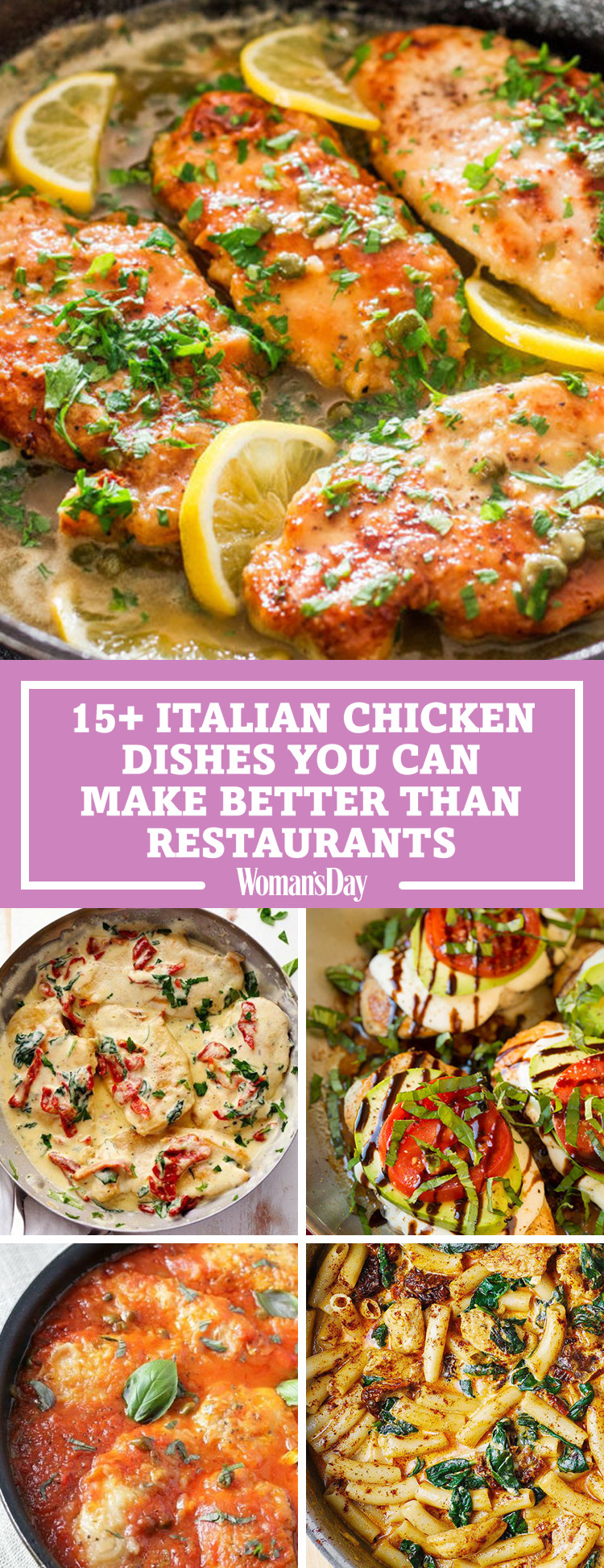 Chicken Italian Recipes
 17 Italian Chicken Recipes Quick and Easy Chicken Dishes