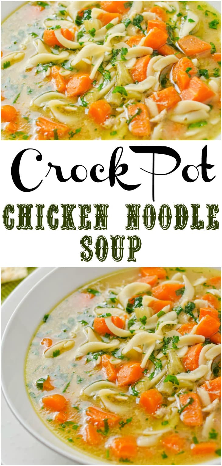 Chicken Noodle Soup In Crock Pot
 Crock Pot Chicken Noodle Soup