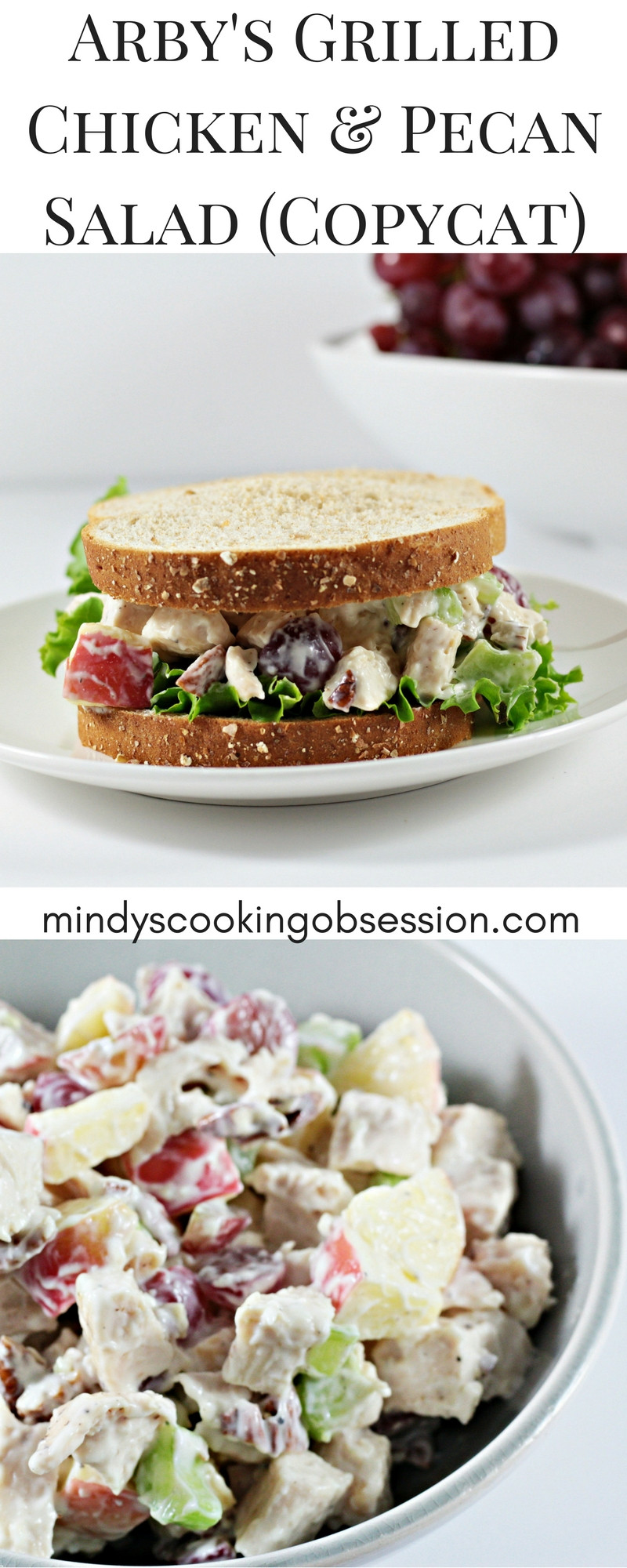 Chicken Salad Sandwich Recipe With Grapes And Pecans
 Arby s Grilled Chicken & Pecan Salad Copycat Mindy s