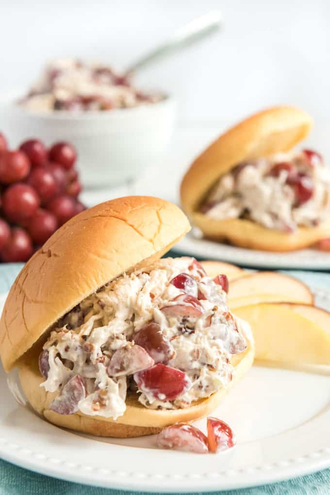 Chicken Salad Sandwich Recipe With Grapes And Pecans
 Grape & Pecan Chicken Salad Recipe