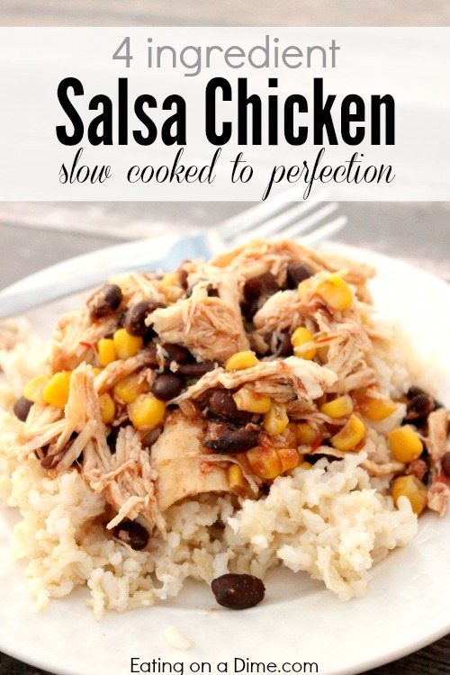 Chicken Salsa Crockpot Recipe
 Crockpot Salsa Chicken Recipe Eating on a Dime