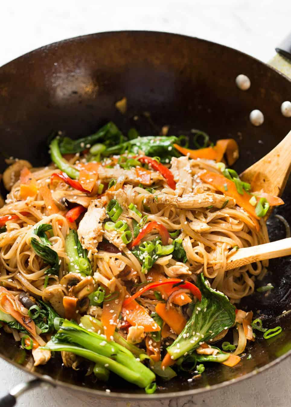 Chicken Stir Fry With Noodles Recipe
 Chicken Stir Fry with Rice Noodles