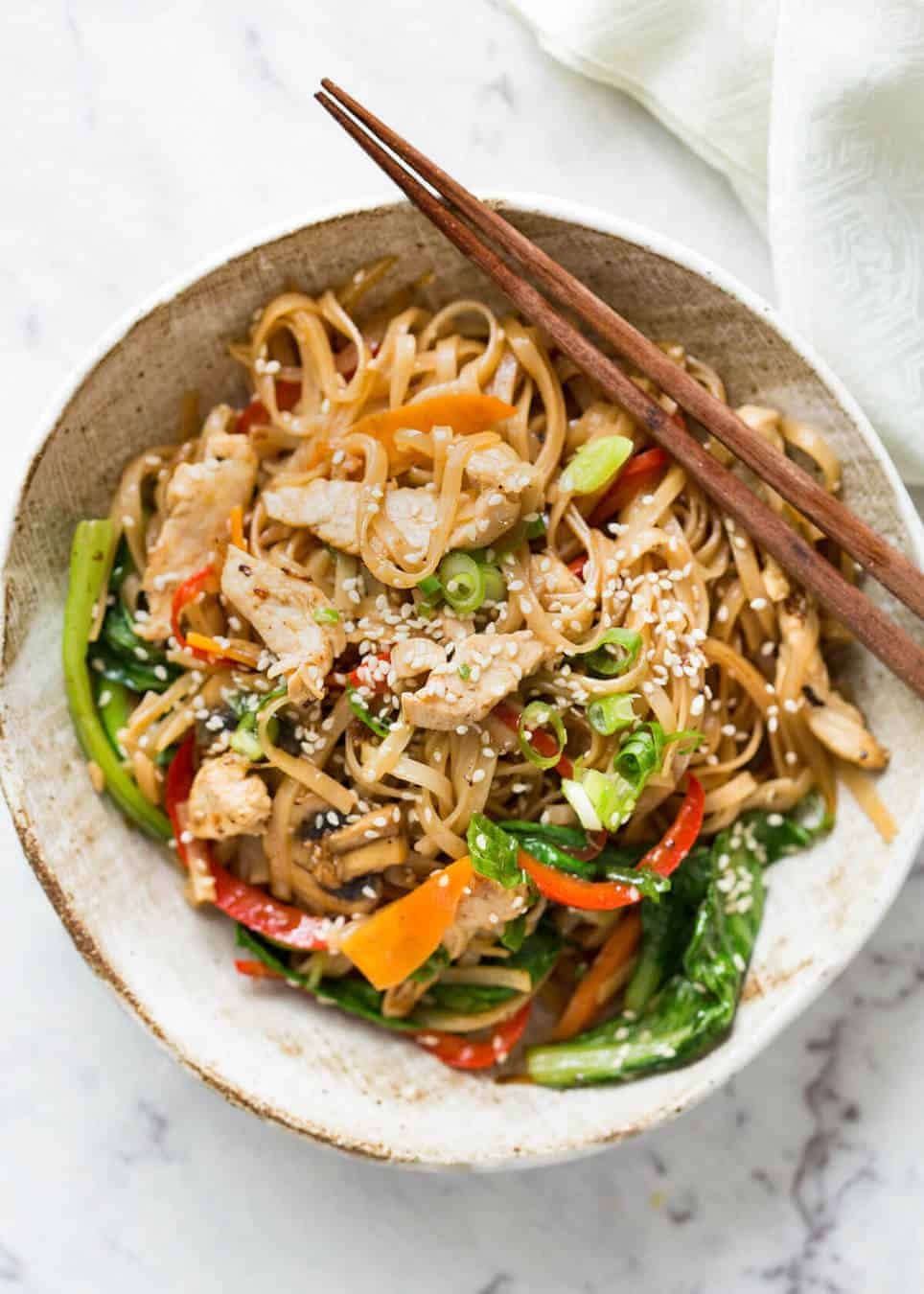 Chicken Stir Fry With Noodles Recipe
 Chicken Stir Fry with Rice Noodles