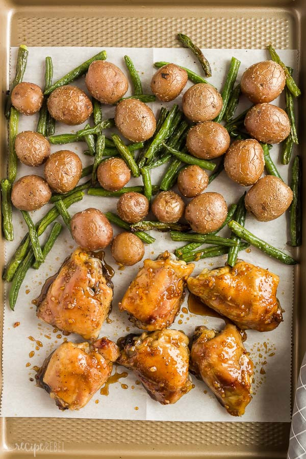Chicken Thigh Sheet Pan Dinner
 Honey Garlic Chicken Thighs Sheet Pan Dinner The Recipe